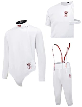 450N Fäktningsuniformset, Fäktningsutrustning, Unisex, Byxor, Jacka & Väst, För Folievärja-sabel, Högerhänt(40#)