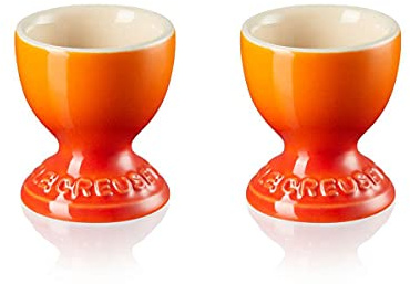 Le Creuset Stoneware Footed Egg Cups, Set of 2, 9 g, 5.3 x 5.3 x 5.9 cm, Volcanic, 79064000900000