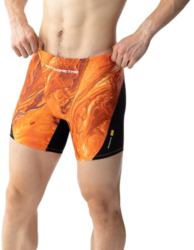 MY KILOMETRE Maillot de Bain Homme Boxer Short – Lave Jammer de Natation avec Cordon de Serrage Endurance, Résistants au Chlore pour Plage et Surf