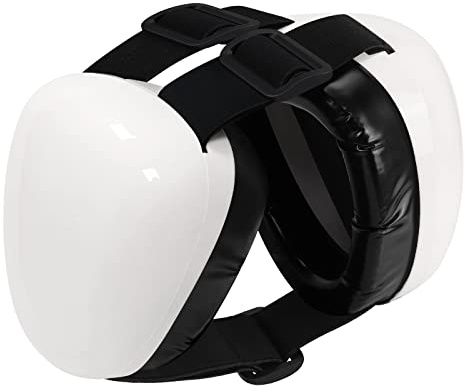 derYEP Orejeras para perro para protección auditiva, 29 dB, NRR, protección contra el ruido (XL, blanco)