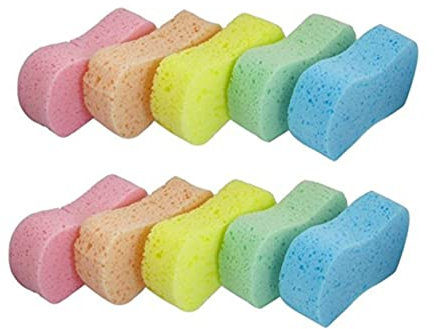 ibasenice 10 STK Autowaschschwamm Auto-schrubbschwämme Waschpad Für Fahrzeuge Fahrzeugreinigungspad Schwämme Für Autowäsche Kratzfeste Fahrzeugschwämme Auto-reinigungspad Wäscher Sauber