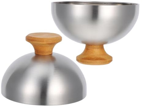 Gatuida 2pezzi Per Cottura Vapore in Acciaio Cupola Per Fusione Formaggio Accessori Per Resistente Rotonda Per Ed