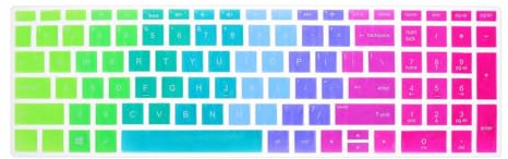 Protège-Clavier Silicone pour Ordinateur Portable 15 Pouces Housse Réutilisable Anti-Saleté et Protection Projections d'eau pour Travail et Étude Plusieurs Styles