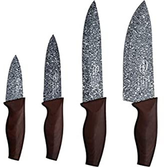 San Ignacio Set 3 SARTENES 20, 24 Y 28 MÁS Juego 4 Cuchillos DE Cocina 20/24/28, Cobre