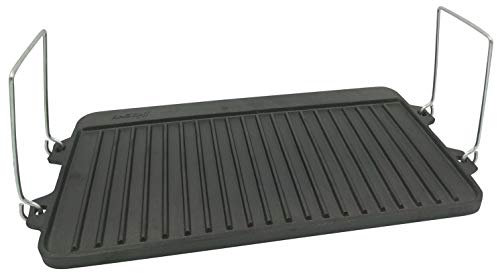 Kinkhoff KH-1262 - Plancha de hierro fundido de doble cara (44 cm)
