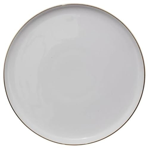 Secret de Gourmet - Lot de 6 Assiettes Plates Sublima 27cm Blanc