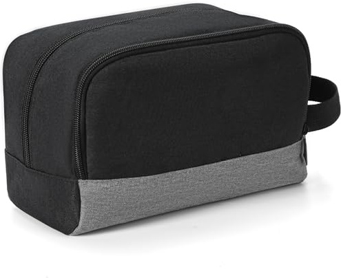 Elviros Reise-Kulturbeutel für Herren, Geschenke für Männer, zum Aufhängen, Rasiertasche, Kulturbeutel, Organizer, kleine Kulturtasche für Reisen, schwarz