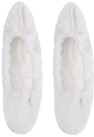 DXEHSEUY Protège-lames en tissu éponge pour patin de hockey sur glace, blanc, taille L