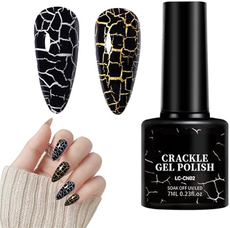 Spricka nagellack – hållbar kylare nagellack | manikyrtillbehör för flickor | samlingsmedel för bal dejting party nageldesign