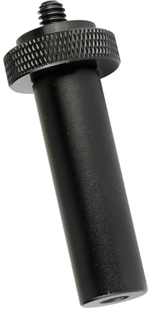 Supporto per asta per microfono leggero da 15 mm Costruzione in lega alluminio adatto per accessori da 1/4 pollici-20 Supporto per asta per microfono con asta per asta