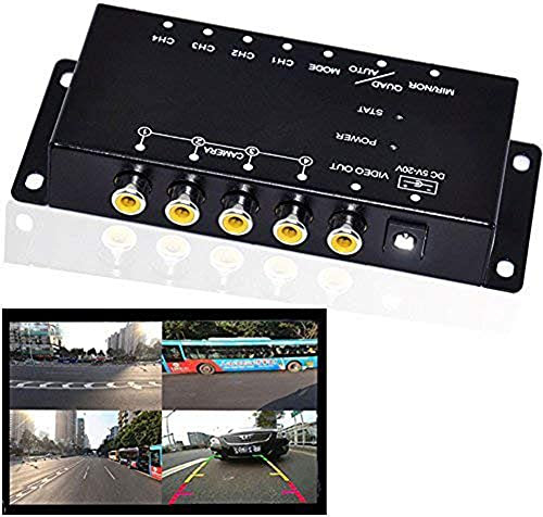 Auto Wayfeng WF® IR-Steuerung 4 Kameras Video-Steuerung Auto-Kameras Bild-Schalter Combiner-Box für die Linke Ansicht Rechte Ansicht Vorne Hinten Parkplatz Kamera-Box