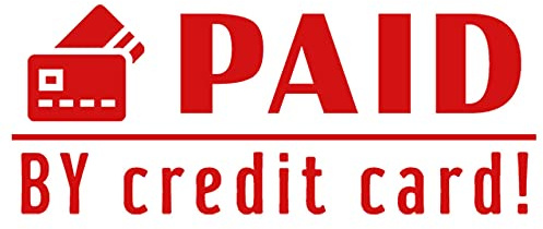Printtoo Par Carte De Paid Pré Auto Crédit Encrage Tampon En Caoutchouc, Papeterie- Affaires De Bureau À Domicile De Bureau Encrée 47 X 20 Mm