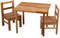 fornera f50 Massivholz Kindertisch und Kinderstühle (Bio geölt)