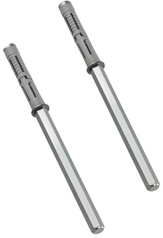 Gedotec Tablarträger Regal-Bodenträger unsichtbar - 2 Stück Regalträger | TITAN MIDI | Wandregal-Halter Tragkraft 25 kg je Paar | Stahl Fachboden-Träger für Wand-Montage | Schwerlast Regalhalter