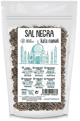 Gros Sel Noir de l'Himalaya,100% Naturel, Sel Kala Namak, Sans Sdditifs, Sans Raffinage. | Goût d'œuf | Teneur Plus élevée En Oligo-éléments. Pour Assaisonner Et Assaisonner Origine: Pakistan