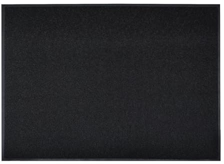Floordirekt Welcome dörrmatta – smutssamlande matta, dörrmatta med tryck – dörrmatta, dörrmatta, dörrmatta inuti, vinyl spaghettimatta (svart, 40 x 60 cm)