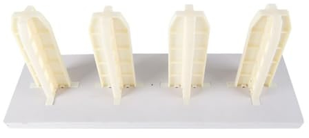 Genérico Estante For Rollos De Tela,Vinilo De PVC, Carrito Comercial De Doble Capa Textil,Cuero, Papel Tapiz Y Tela.(4 Pillars)