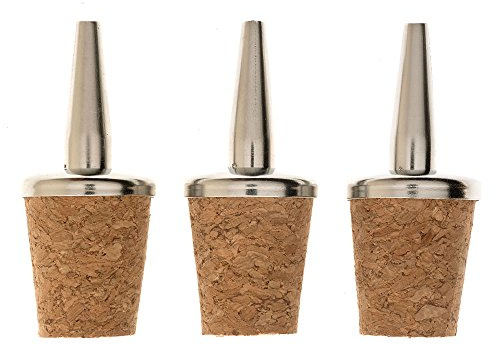 Barfly Liquor Dasher Tops, Stainless Steel, Fits Bottles with up to 20mm Diameter Opening