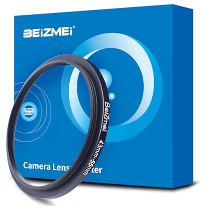 43 mm à 55 mm Adaptateur de lentilles Compatible avec Tous Les objectifs 43mm à 55mm UV,ND, CPL,Filtre.43mm to 55mm Filtre Ring (43-55mm)