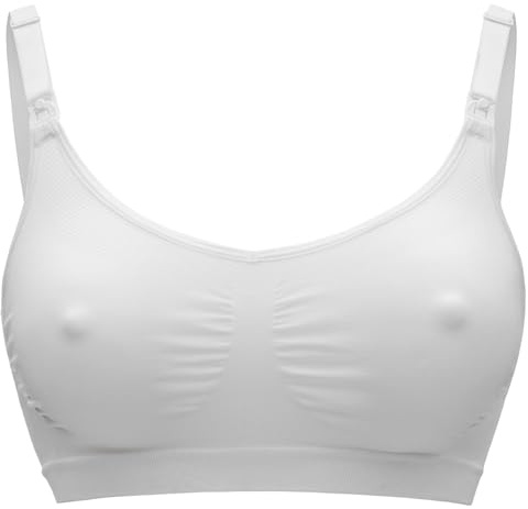 Medela Keep Cool Seamless Maternity and Nursing Bra with 2 Breathing Zones and Soft Touch Fabric for Comfortable Support, Black