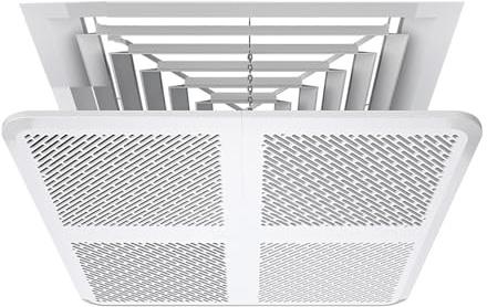 WYHBXD Air Conditioner Wind Deflector,Universal Hanging Angle Adjustable Air-Conditioning Wind Shield Board Deflector for Central Air Conditioning (Size : 60x60cm/24x24)