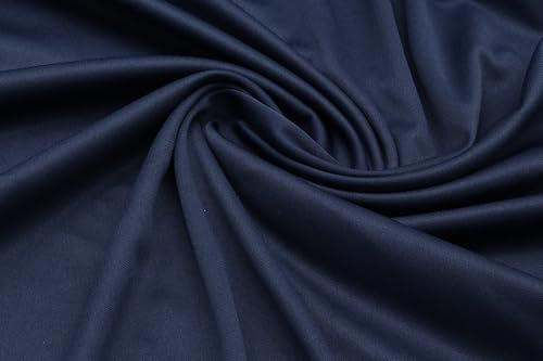 300 cmx140 cm große Meterware Stoff, Tischläufer, Patchworkstoffe für DIY Handarbeiten, Dekostoff zum Basteln und Quilten, Kinderstoffe als Meterware-dunkelblau