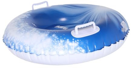 Milisten aufblasbarer Skiring aufblasbare Röhren Schieberohre für den Außenbereich aufblasbarer Schlitten Schneeschlitten für den Winter Snowtube aufblasbar Schneeschlitten für Schnee PVC