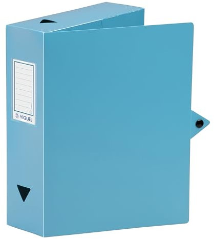 Viquel Class Doc Boîte De Classement en polypro dos 80 mm Bleu Turquoise 114329-02