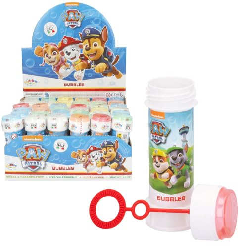 COLORBABY DULCOP - Pack of 36 Paw Patrol/Paw Patrol Bubbles - Soap Bubbles - 60 ml - 047709PA - White - Plastic - Officially Licensed - Children's Toy - Outdoor Game - From 3 Years