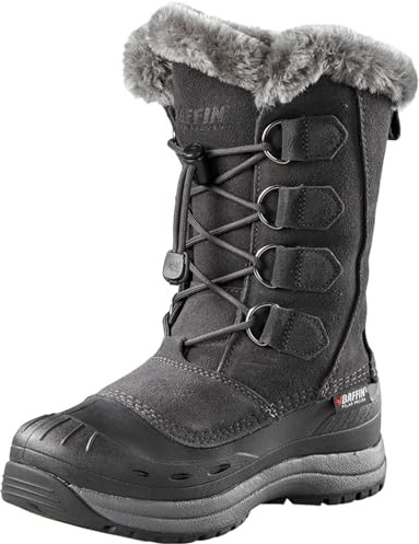 Baffin Women's Chloe Waterproof Snow Boot Round Toe Charcoal 9 M