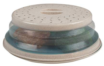 Handy Gourmet Beige Eco-Collapsible Splatter Shield-Keeps Microwave Clean (JB8448BGE)