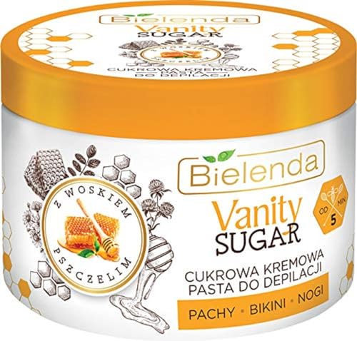 VANITY SUGAR Zucker Cremedepilationpaste mit Bienenwachs, 100g