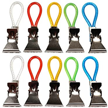 HDStar Pinza Porta Asciugamano in Metallo, Clip per Appendere il Panno e Strofinaccio, Clip per Asciugamano Colorato, per Cucina e Bagno,16 Pezzi