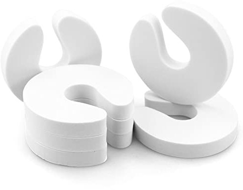 Lot De 6 Butoirs De Porte En Mousse Blanche Pour éViter Les Blessures Et Les Pincements De Porte - Protection Des Doigts Pour BéBé Et Protection Des Doigts Des Enfants.