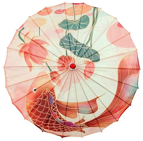 Sombrilla De Papel Sombrilla De Papel Engrasado Paraguas Japonés Paraguas De Papel Engrasado De 32 Pulgadas Paraguas Chinos De Arte Clásico Para Mujeres Paraguas De Baile Sombrilla Con Hueso De Bambú