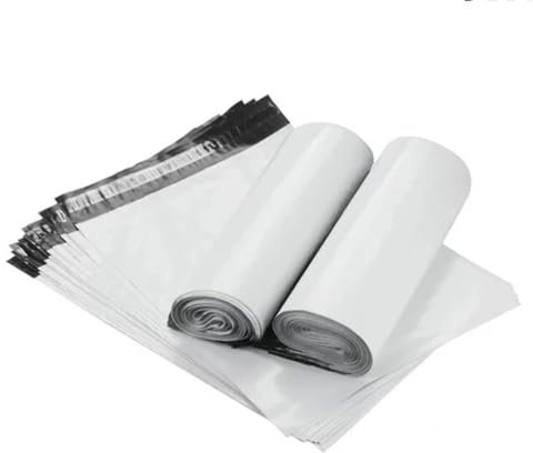 100 Stück Folienversandtaschen selbstklebend | 420 x 550 mm Versandbeutel mit Selbstklebeverschluss | 42 x 55 cm Versandtüten blickdicht aus Plastik für Kleidung und Textilien