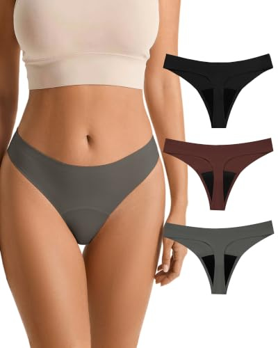 SHARICCA period underkläder stringtrosor kalsonger absorberande menstruation sportiga underkläder för flickor period, Flerfärgad-07, XL