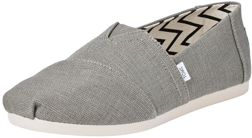 TOMS Women's Classic Alpargata Slip-On Sneakers with CloudBound Insoles for All-Day Comfort & 13mm Durable Outsole