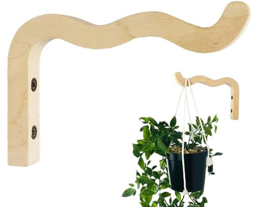 Lot de 2 crochets muraux en bois pour lanternes, fleurs, supports muraux décoratifs pour , intérieur