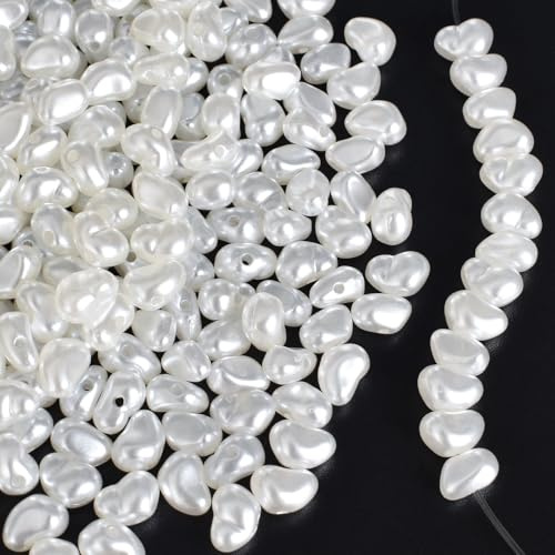 Perlas Sueltas 300 Piezas Perlas Manualidades Con Agujero, Perlas De Plastico Para Manualidades, Perlas Acrílicas Mini Espaciadoras, Para Decoración, Sueltas Para Hacer Joyas, Manualidades