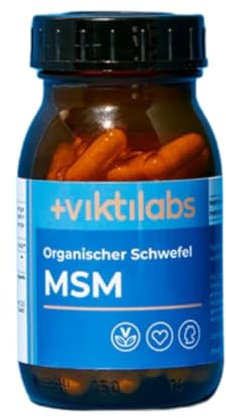 MSM Kapseln - Reiner organischer Schwefel für Gelenke, Haut & Haare - Hochwertig & mehrfach destilliert - Hohe Bioverfügbarkeit - 100% vegan & laborgeprüft (1er Pack - 90 Kapseln)