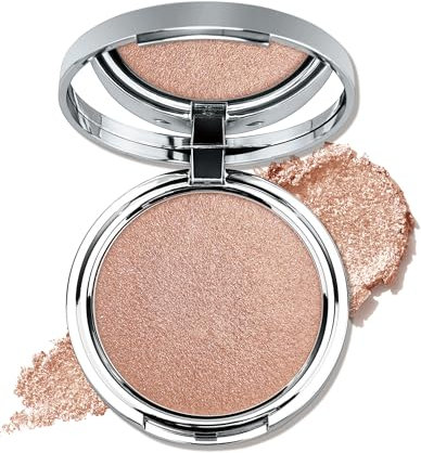 Jutqut Champagne Highlighter Makeup Powder Palette, Face and Eye Highlighting Powder, Long Lasting & Waterproof Shimmer Palette, Glitter Eye & Cheek Palette, Shimmering Feines Pulver Eyeshadow