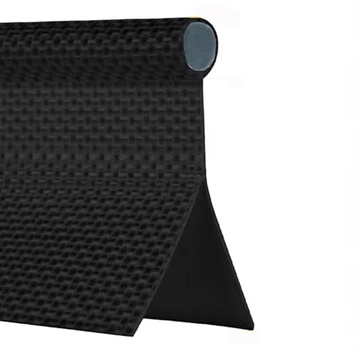 Riel de toldo de 3 metros con doble solapa de 8 mm, núcleo de PVC negro, tira de cuentas Ka-der para autocaravana, camping, tiendas de campaña, accesorios exteriores