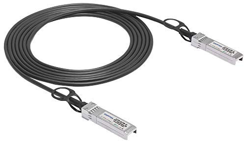 QSFPTEK 10Gb/s SFP+ Kabel 2 Meter, SFP+ Direct Attach Twinax Passiv DAC Kompatibel für Cisco SFP-H10GB-CU2M, Ubiquiti, D-Link, Netgear, Mikrotik, Open Switchs