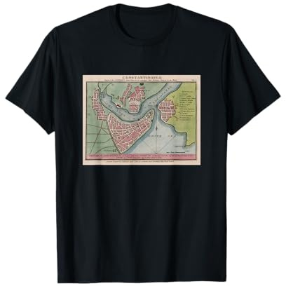 Mappa della città di Costantinopoli Maglietta