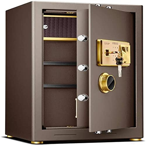 goldnullCajas con Caja Fuerte Extra Gran Large Acero Electrónico Caja Fuerte con Teclado y desbloqueo de Huellas Dactilares para el hogar Oficina Hotel Joyeria Caja Fuerte (Color: