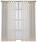 Homxi Voile Vorhang Transparent 2er Set,2 x 132W x 229H cm,Vorhang Durchsichtig Weiß Jacquard Blumenmuster Gardinen Nach Maß mit Ösen