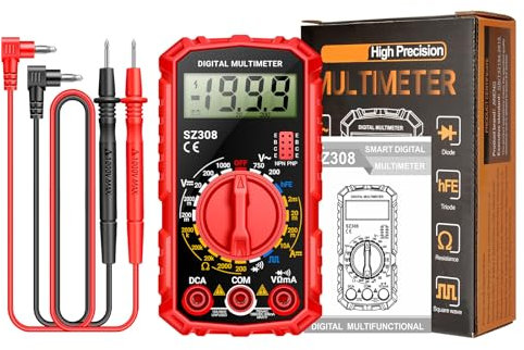 Multimeter Low Battery Indication Display 1999 Counts Voltage Current Tester Ohmmeter Tester Electronic Engineering Tool