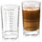 Juego de 2 vasos de chupito con báscula, vaso medidor de cristal de 120 ml, con escala precisa, pequeños y resistentes, vasos medidores transparentes para cocina, bar, cóctel, tequila, vodka