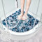 Mofonky Tapis de douche antidérapant Tapis de douche : 70 x 70 cm Grand tapis de douche d'angle Tapis de douche triangulaire Tapis de douche antidérapant - PVC Luffa Sécurité Tapis de douche à séchage